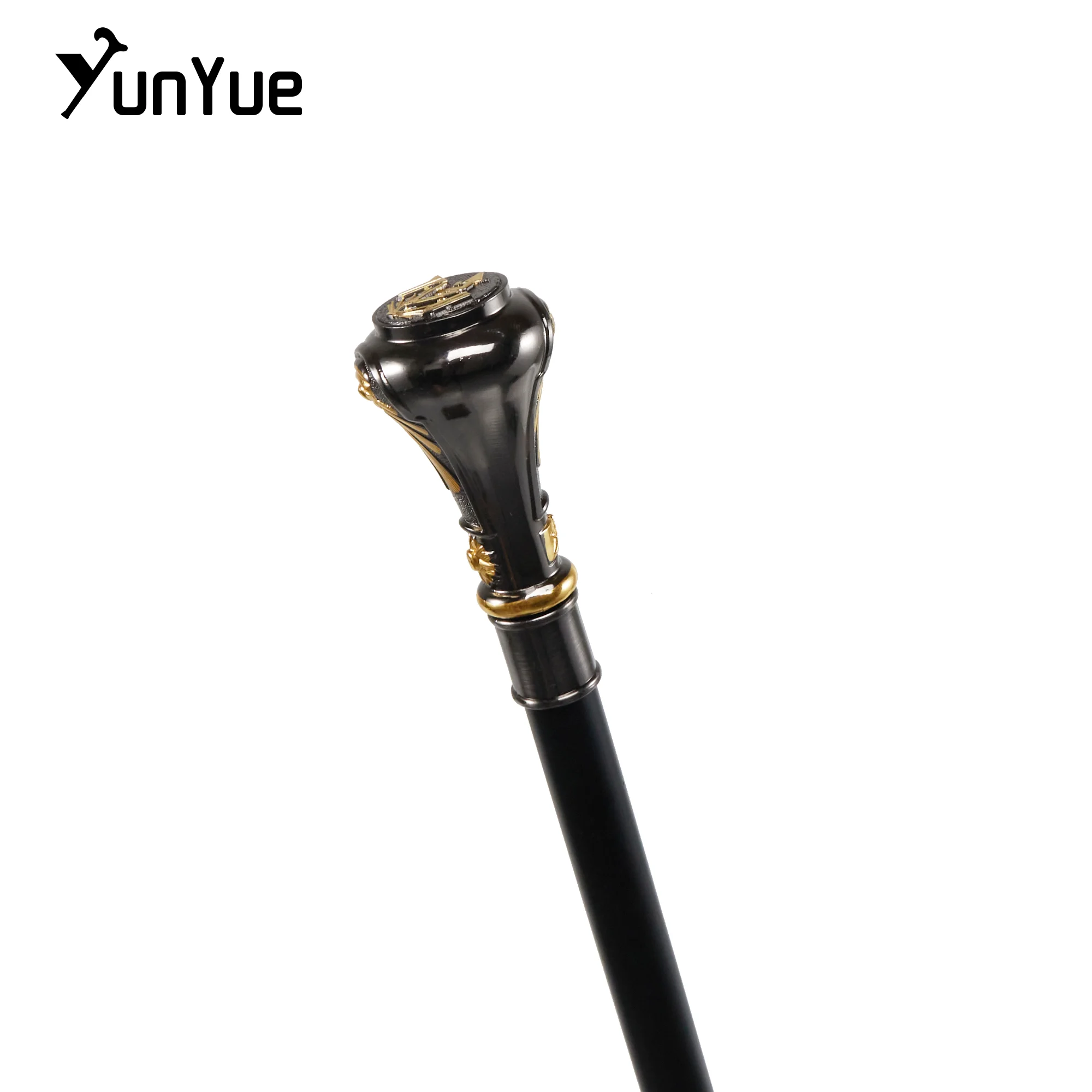 الذهب الأسود الشمس الله الطوطم المعادن عصا للمشي الفن الزخرفية هدية عصا للمشي شهم أنيقة العكاز تأثيري فيلم الدعامة الصولجان #4