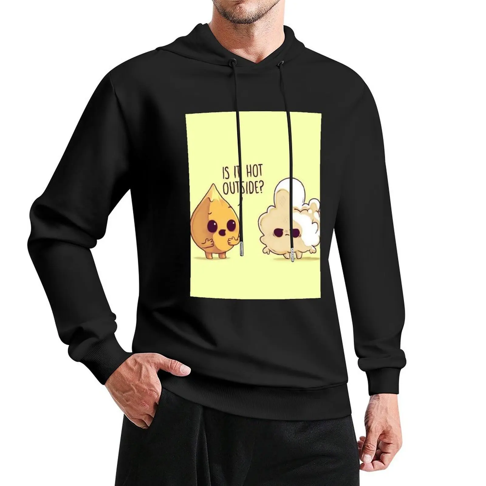 Is it hot outside? Pullover Hoodie male clothes mens designer clothes hoodie oversize