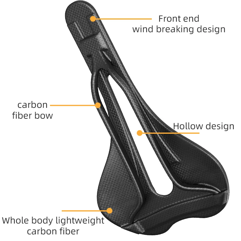 Rpantahi Carbon 3D printed Bike saddle Ultra light Back Seat Mat Comfortable Shockproof  Riding Seat Cushion For Mountain