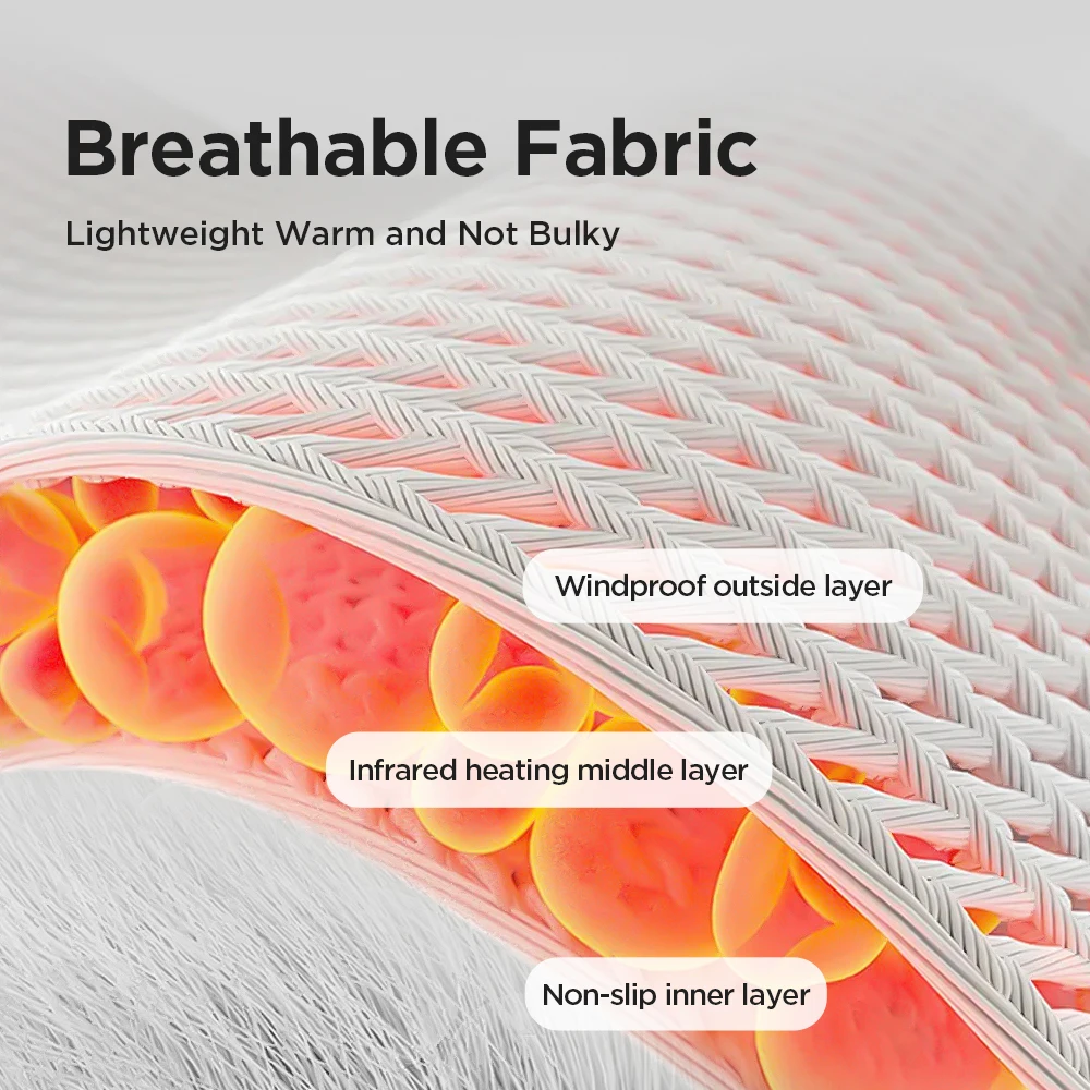 

Электрический нагревательный и вибрационный бандаж для массажа лодыжки/пястья - защита от горячего компресса, портативная поддержка массажа тела для лодыжки запястья