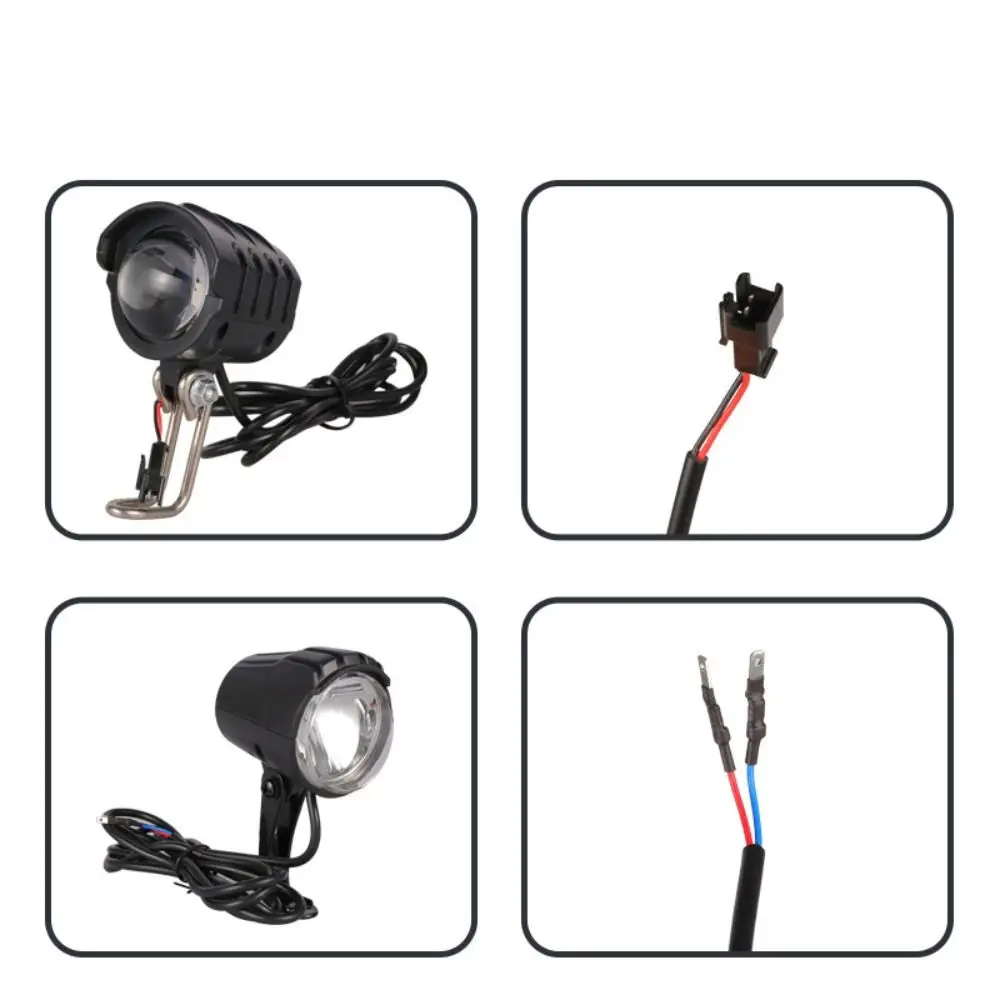 Compatible 6V Electric Bicycle Headlight 150LUX LED Bike Headlight Lamp Metal Durable Bicycle Light Motorcycle