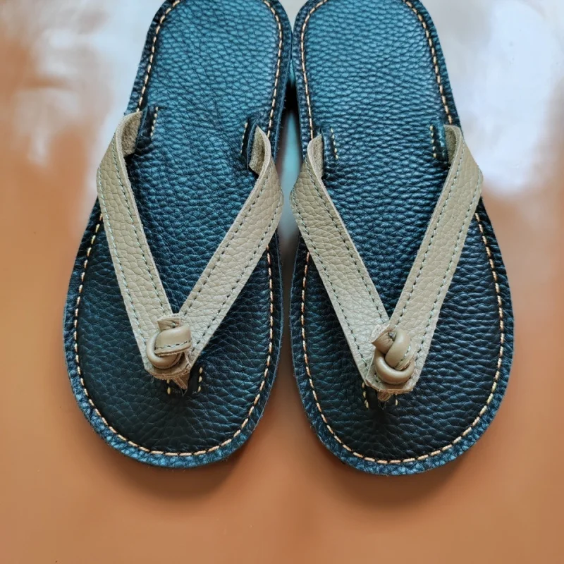 Шлепанцы из воловьей кожи