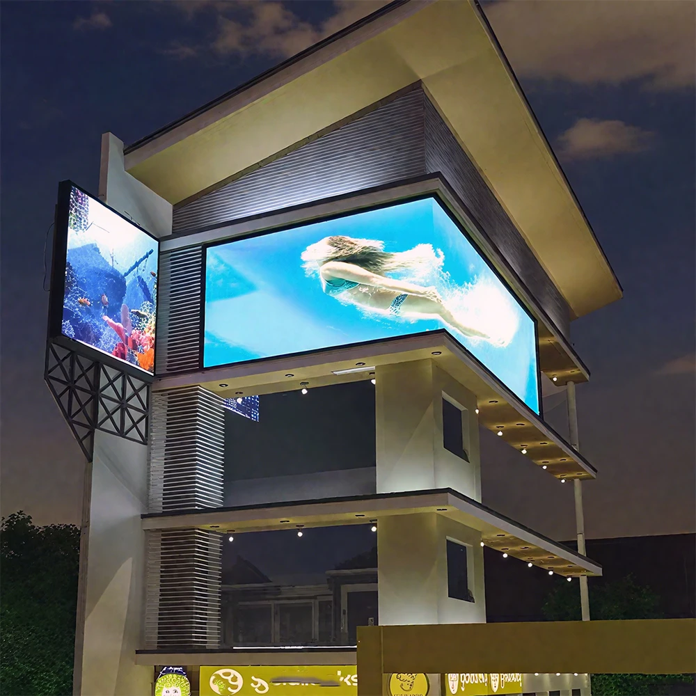 

P10 p8 p6.67 Outdoor LED Display Screen Panel Front Maintenance Size 960x960mm LED Display Billboard Cabinet Customization