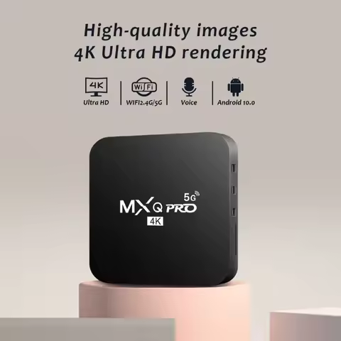 MXQ-PRO 5G TV Box 4K HD Android 10.0 Smart TV Box 2.4/5G Dual-WIFI 3D Video Media Player Home Theater TV Set-top Box