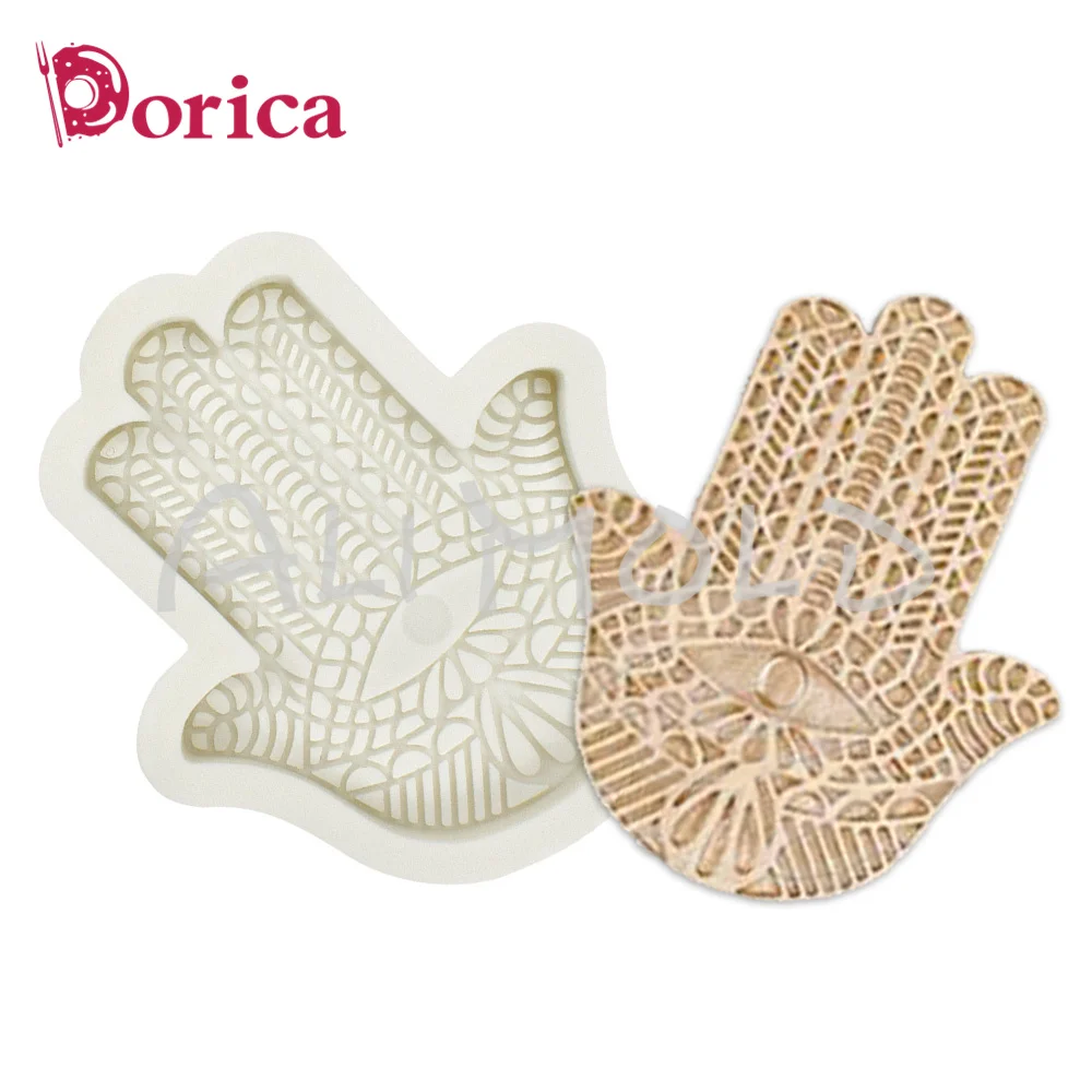 

Mini Hand of Fatima Silicone Mold Chocolate Fondant Mould DIY Fudge Clay Mold Cake Decorating Tools Kitchen Bakeware Accessories