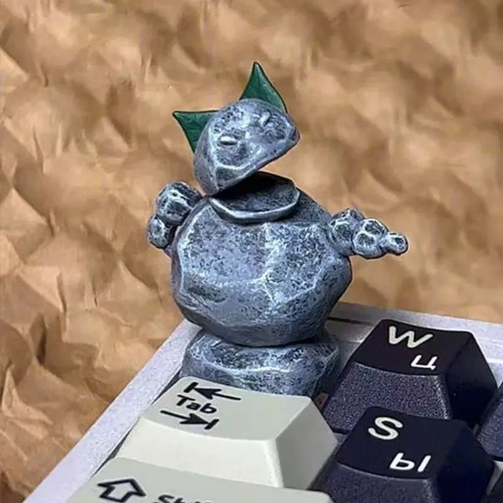 

3D-печатная полимерная клавиатура Artisan для механической клавиатуры MX, каменная королева демонов, аниме-тема, индивидуальный дизайн, скульптурная клавиатура (не Чжа 2)