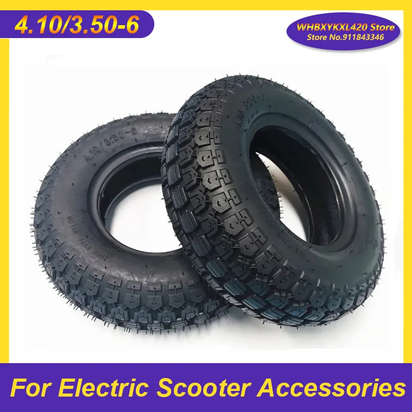 Elderly Scooter Tyre 4.10/3.50-6 Tire Inner Tube for 49cc Mini Quad Dirt Bike Scooter ATV Buggy Gas Scooter Wheelbarrow