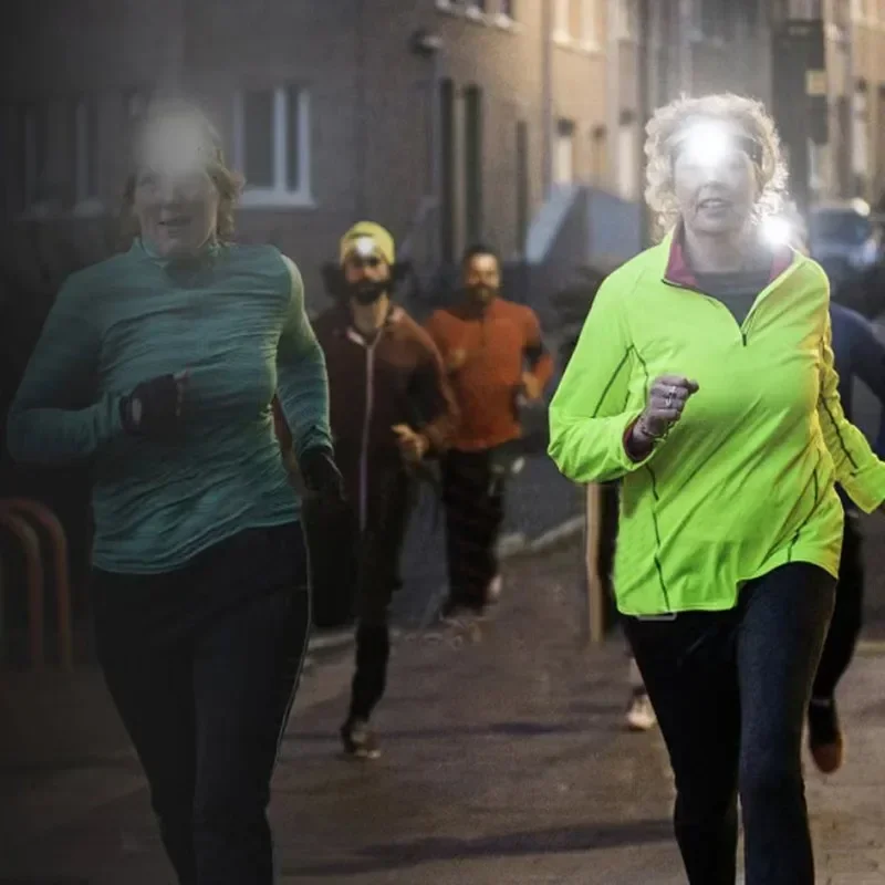 Mini LED Sensor Headlamp Body Motion Sensor Headlight Built-in Battery USB Rechargeable Outdoor Waterproof Camping Torch Lights