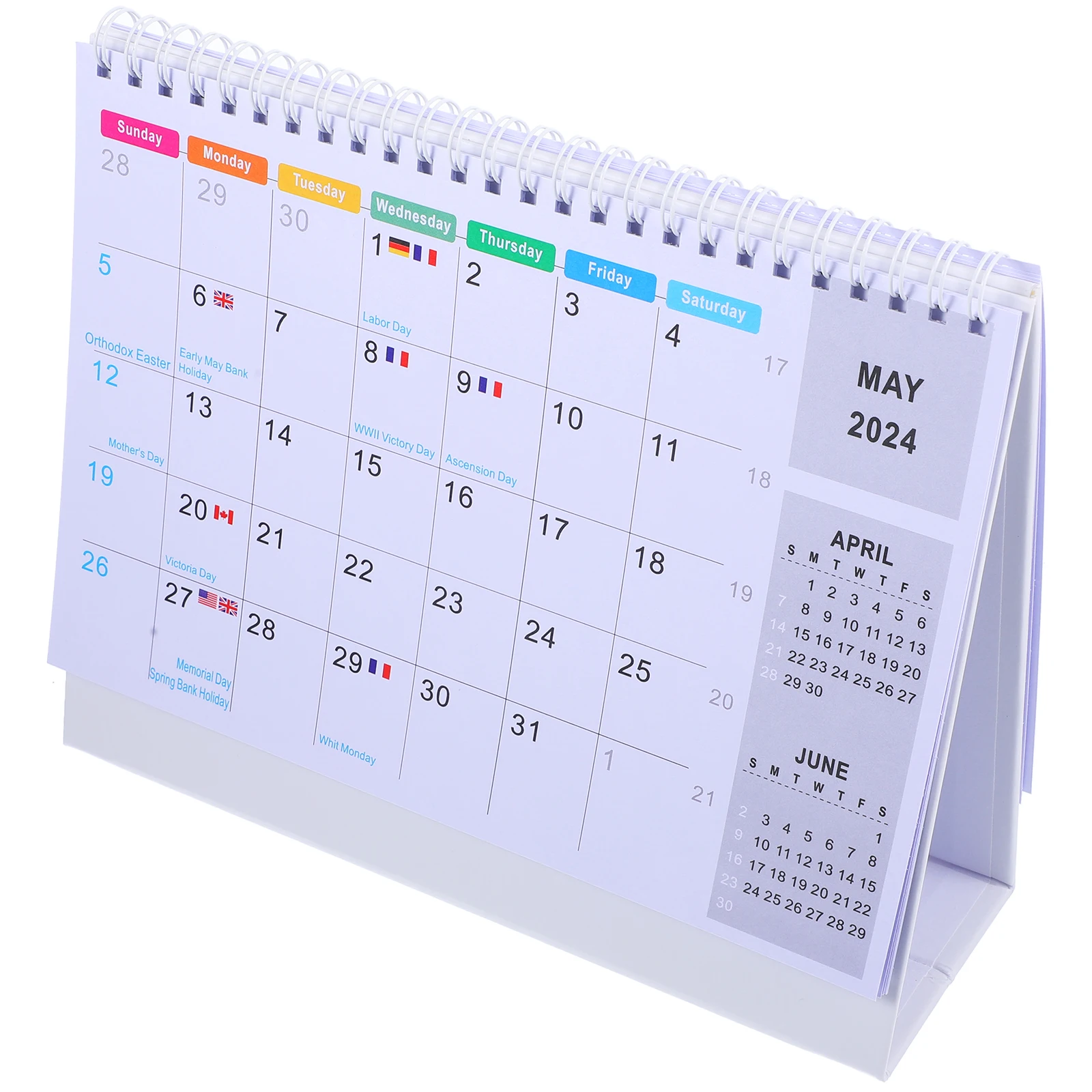 

Creative Desk Calendar with Sturdy Stand Design for Office Home Decor Daily Use Note Organizer Household Monthly