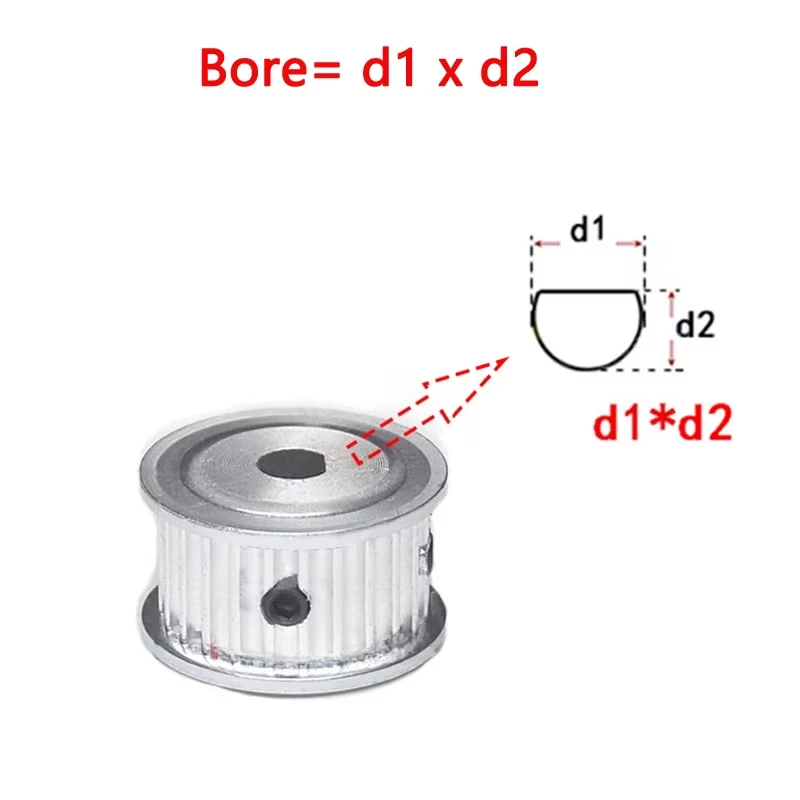 1pcs HTD 5M Timing Pulley 15T/18T/20T/24T/25Teeth AF Type D-Hole 5x4.5mm~10x9mm Synchronous Wheel Drive 16/21/27mm Belt Width