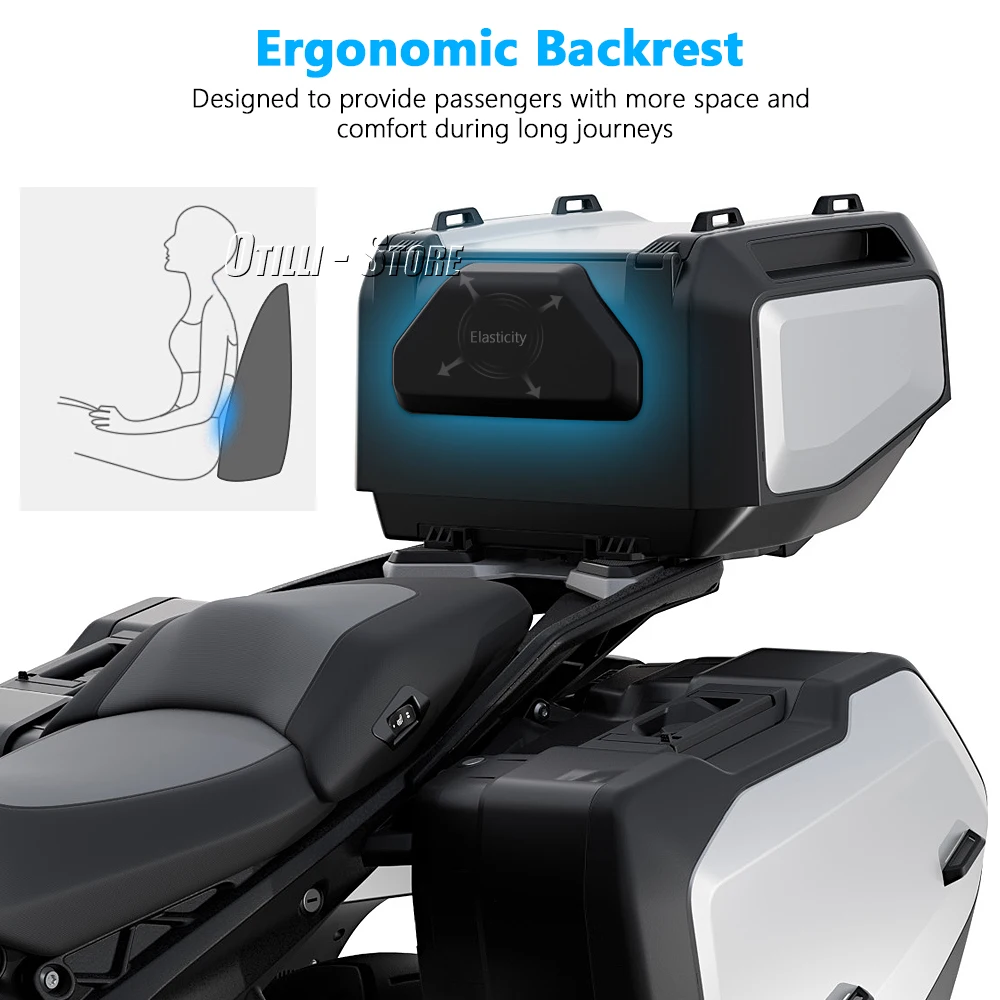 For BMW R1300GS R 1300GS R1300gs Motorcycle Accessories Passenger Backrest Back Pad Shockproof Rear Top Case Box Luggage Cushion