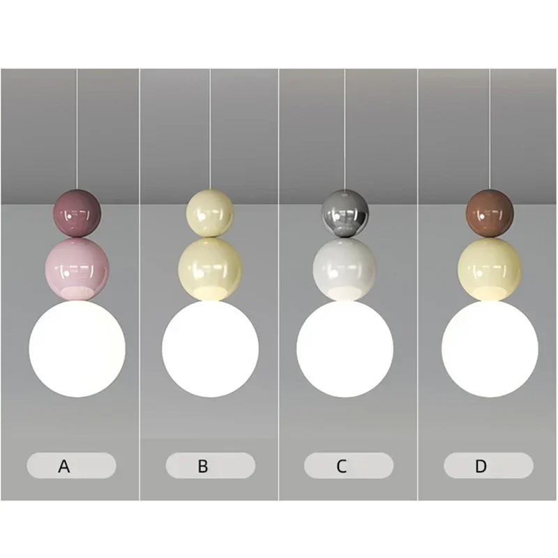 

Modern LED Hanging Lamp Cream Style Indoor Lighting Room Decor Bedroom Living Room Bedside Light Fixture Home Decor