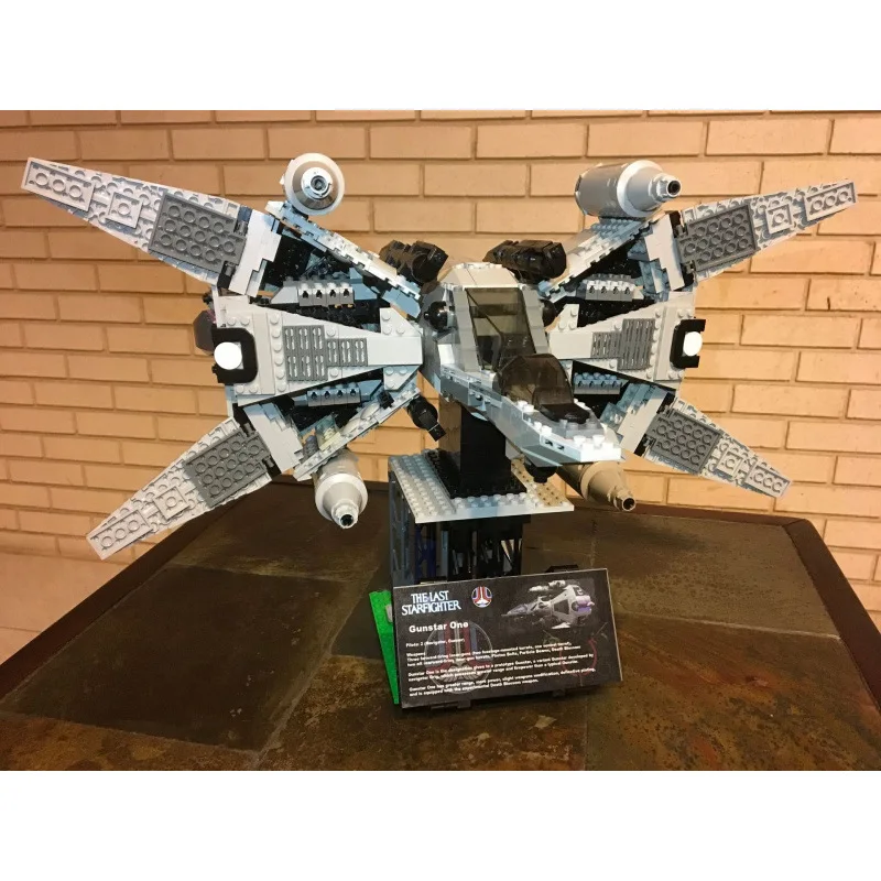 

MOC The Last Starfighter Gunstar Spaceship Building Blocks Model Space War Fighter Spacecraft Bricks Assembly Toy Children Gifts