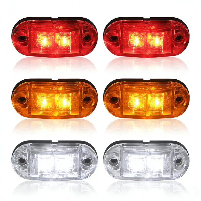 

2/4/5PCS 12V-24V 2LED Boat Navigation Light Sailing Signal Lamp Waterproof IP67 Safety Warning Light for Marine Yacht Kayak Boat