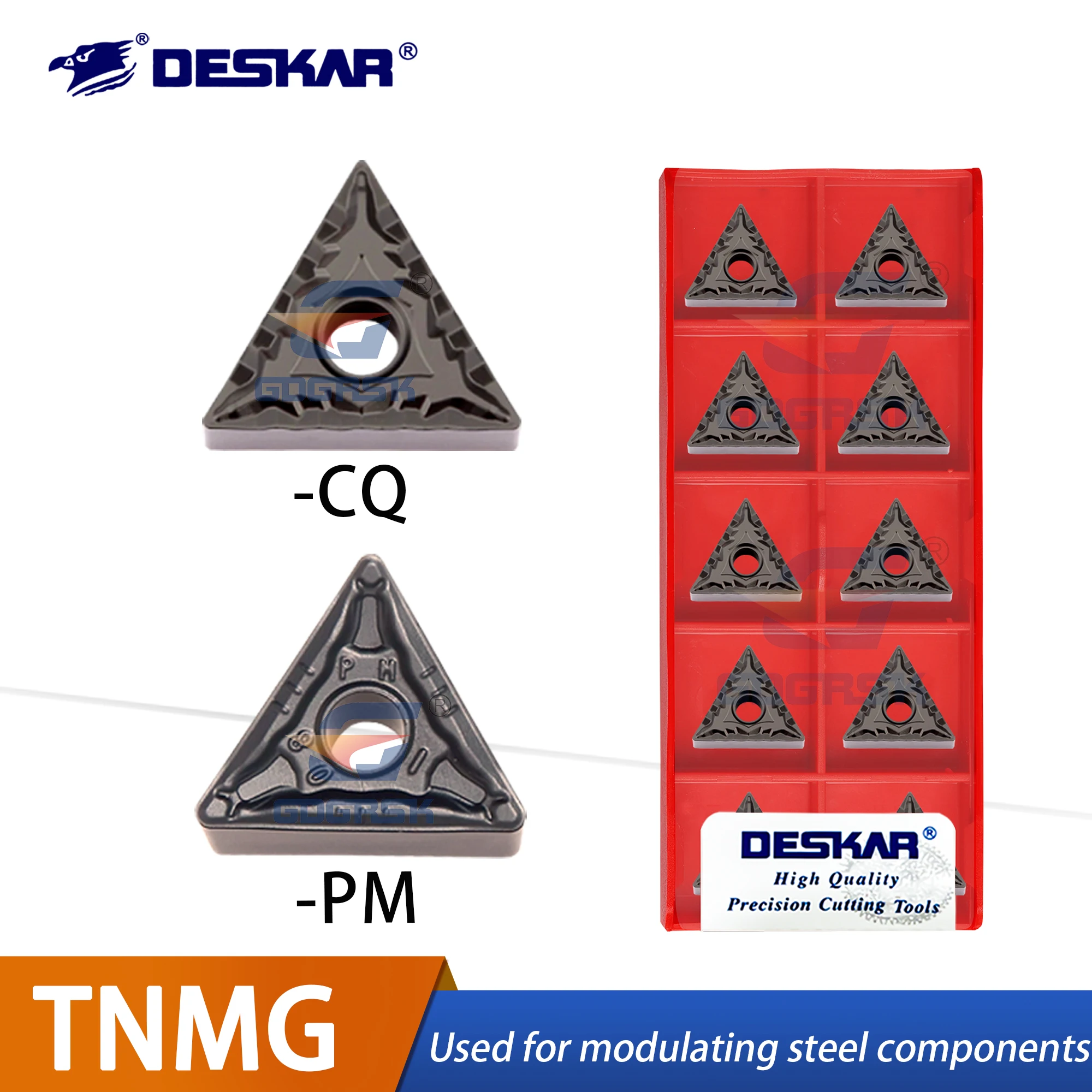 

DESKAR 100% оригинальные лезвия для токарных станков TNMG160404/08R-S/TM/CQ/HQ/PM/CM/L-S LF9118 Токарное лезвие с треугольной канавкой и внешним кругом