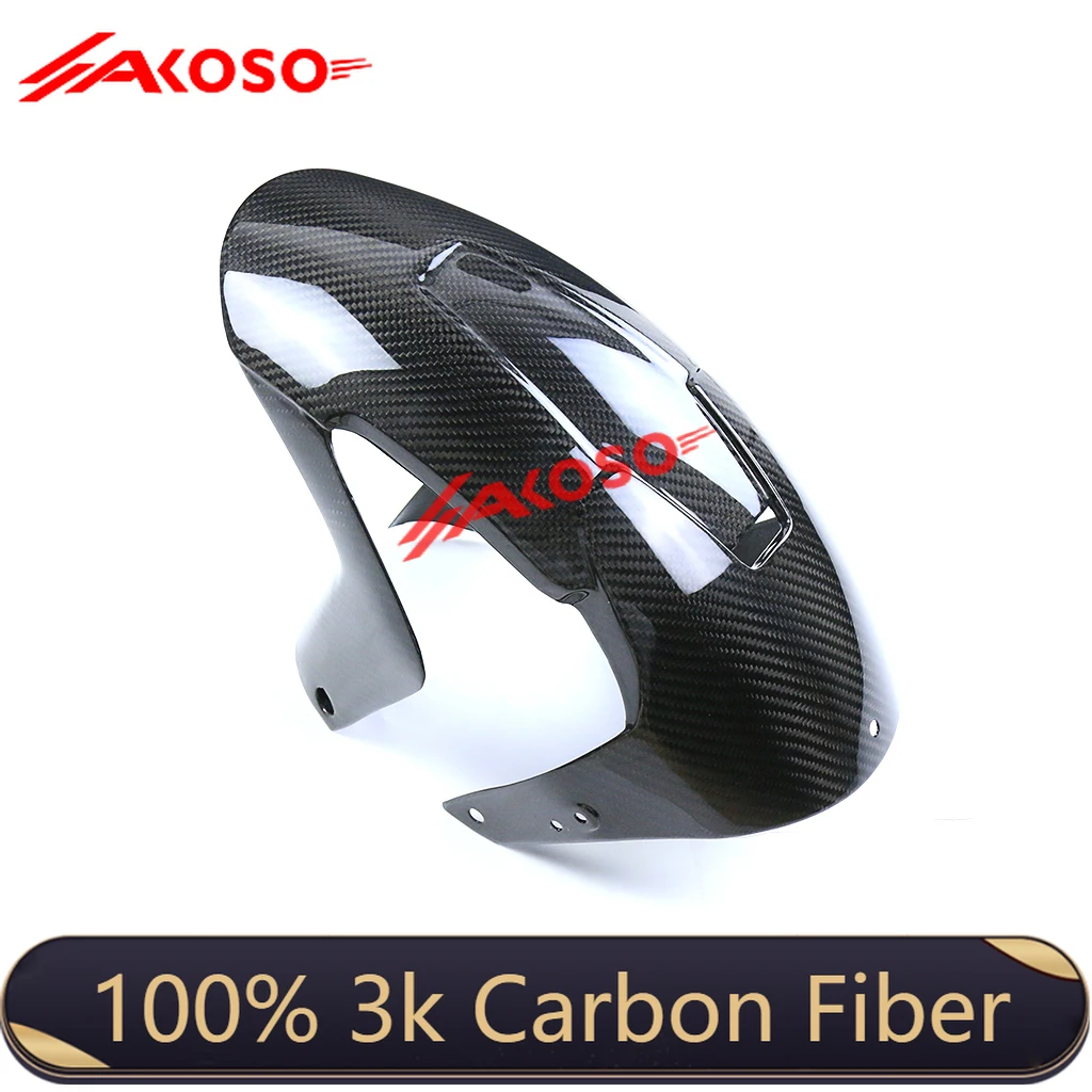 Akoso Pure 3k Dry Carbon Fiber Front Fender for Aprilia/RSV4 Motorcycle Modification Accessories