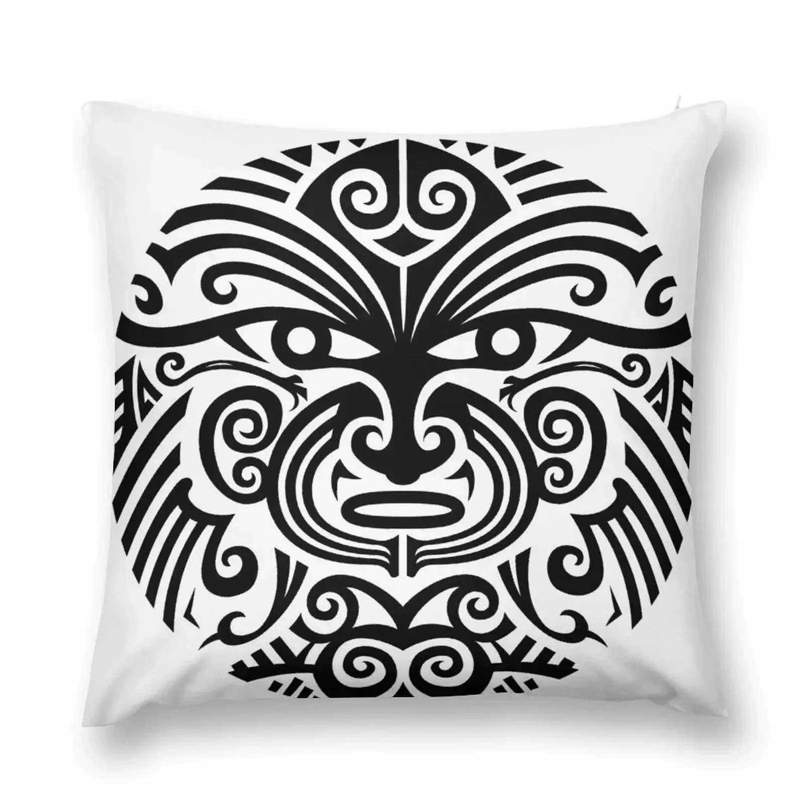 Maori tattoo face Throw Pillow Pillowcases Bed Cushions Elastic Cover For Sofa Decorative pillow case Pillow Decor