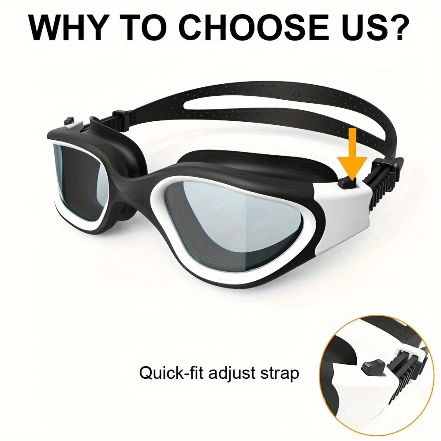 

Adult Swim Goggles - Anti-Fog, UV Protection - Comfort-Fit, Leak-Resistant - Competitive & Recreational Swimming