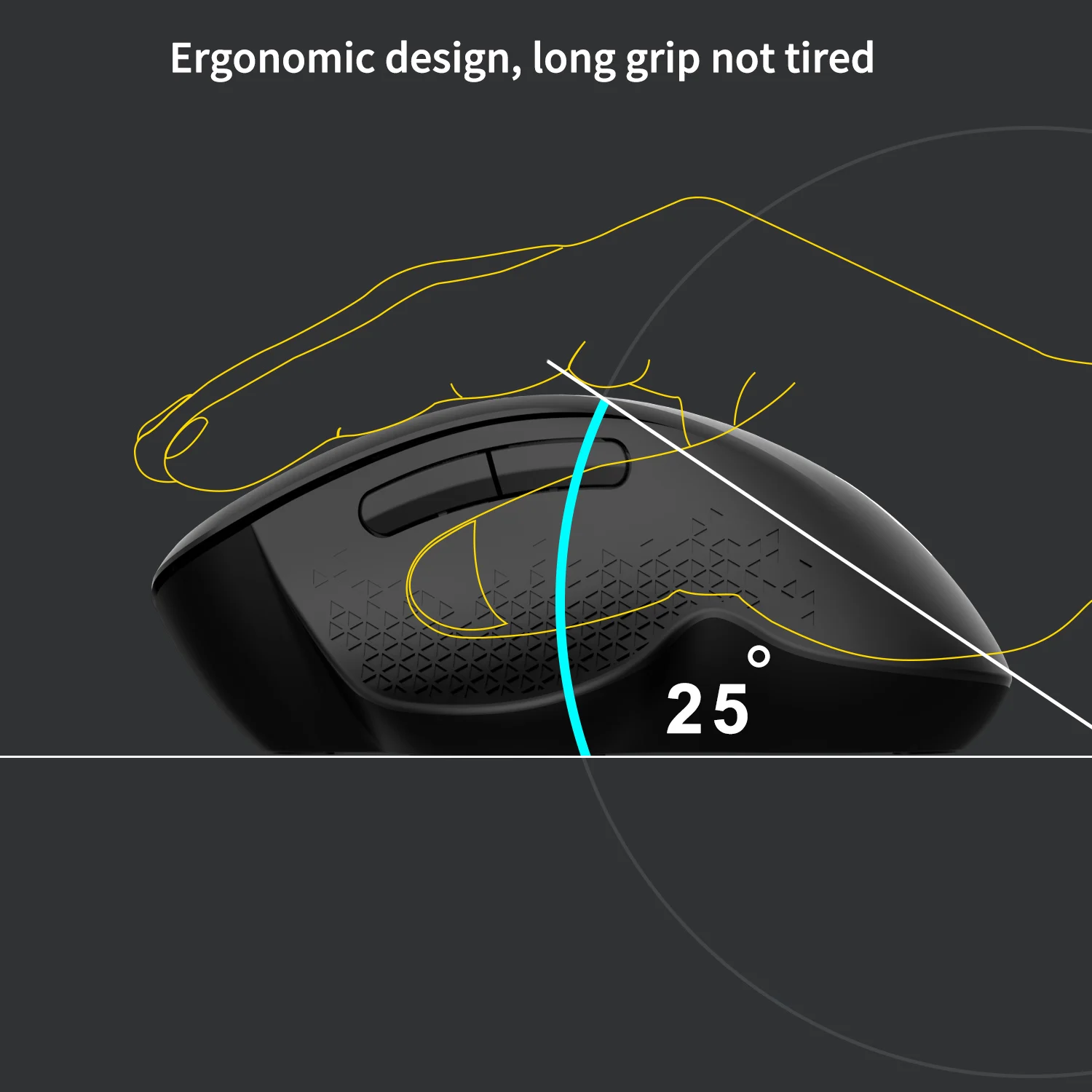 Ratón inalámbrico para juegos con Bluetooth, Mouse Vertical silencioso para pc, recargable, Mini, USB, inalámbrico, gergonómico para computadora portátil Xi