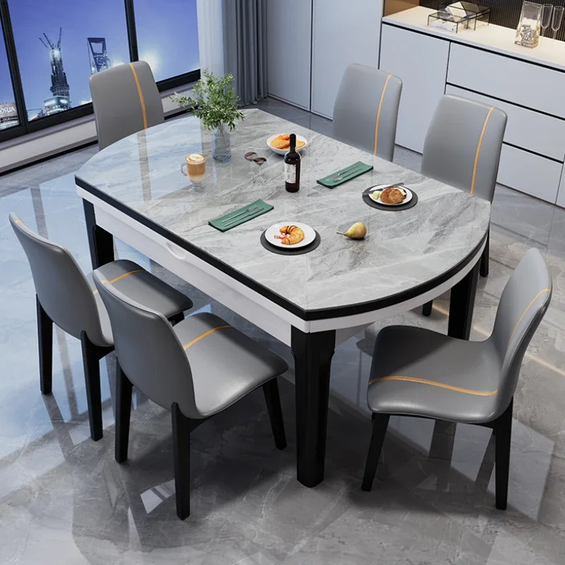 

Luxury Designer Dining Table Living Room Modern Round Wood Dining Table Set Restaurant Mesa Redonda Comedor Kitchen Furniture
