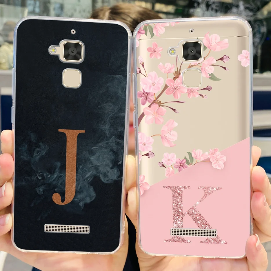 For Asus Zenfone 3 Max ZC520TL Case X008D X008DA X008DC X00KD Luxury Letters Cover Soft Silicone Phone Cases Asus ZC520TL Bumper