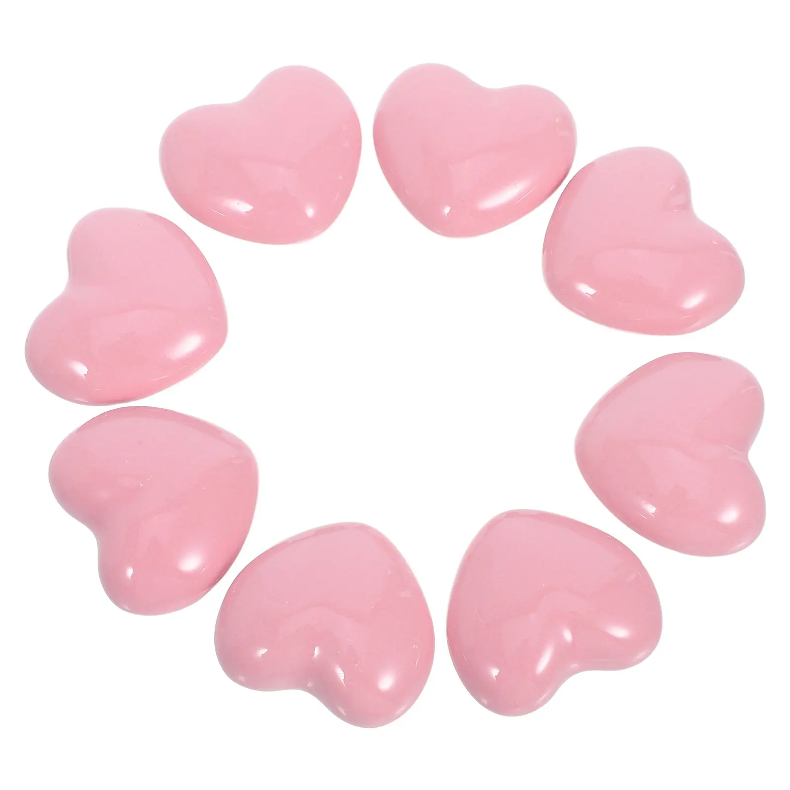 8PCS Ceramic Drawer Knobs Heart Shape Cabinet Dresser Pulls With Screws Kids Room Drawer Knobs Closet Kitchen Furniture Knobs