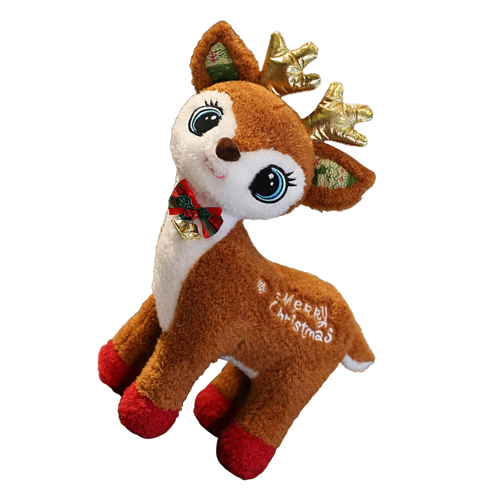 Christmas Plush Toy Stuffed Animals for Babies Deer Decoration Newborn Statue Ornament Baby