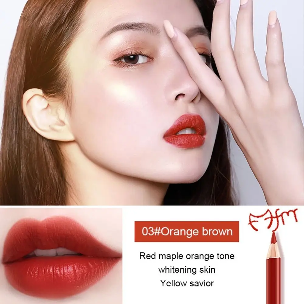 เครื่องสําอาง Non-stick Cup Velvet Lipliner Blusher ลิปสติกปากกาแต่งหน้าเครื่องมือ Lip Liner Lipliner ดินสอ Matte ลิปสติกปากกาอายไลเนอร์