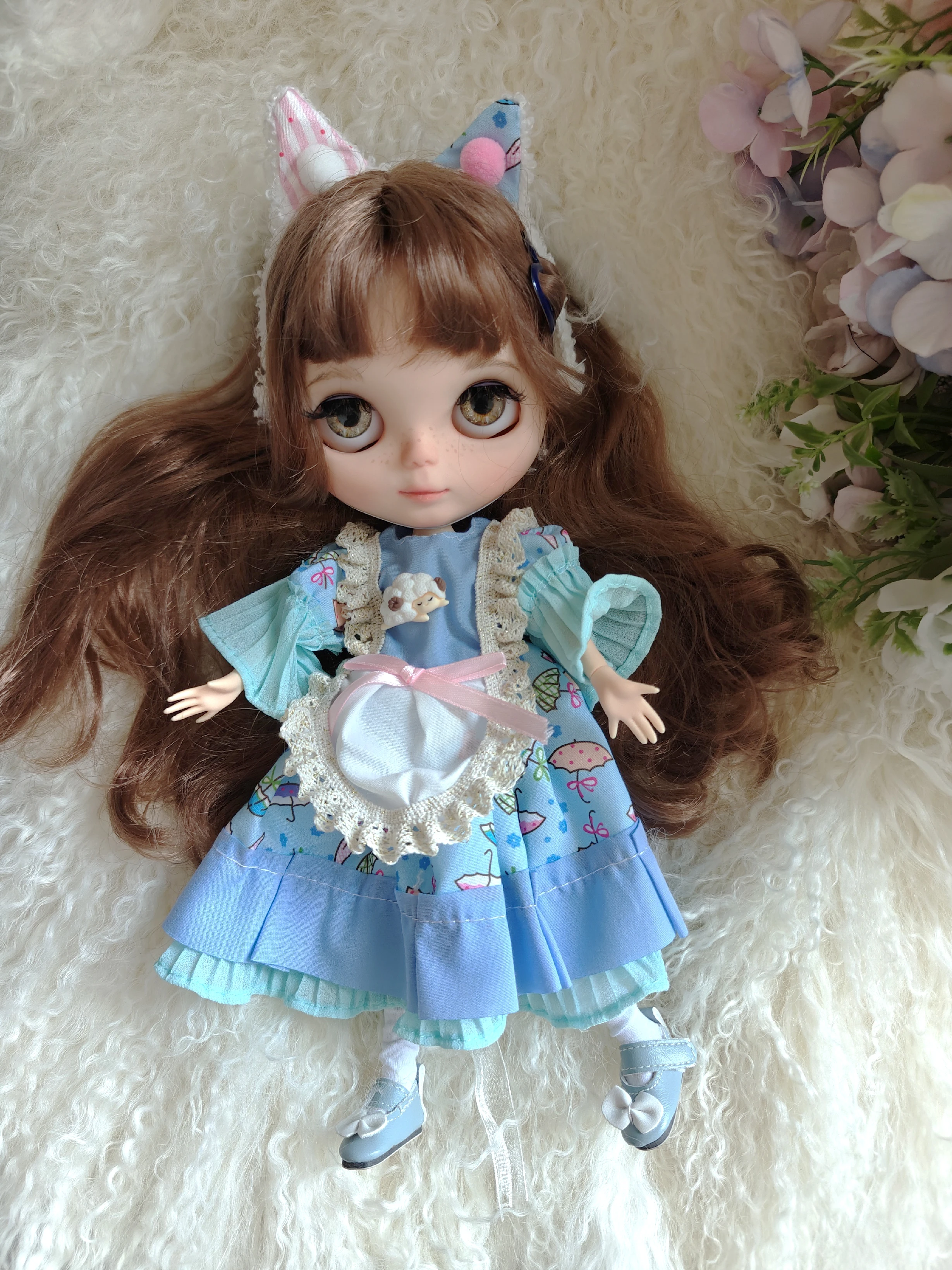 

blythe doll dress Blue skirt set 28-30cm OB22 OB24 AZONE Blyth doll accessories dress blythe doll clothes