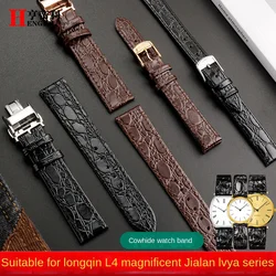 High quality Wristband 13mm 18mm 20mm Watchbands For Longines Magnificent Garland L4 L2 Genuine Leather Strap Man Women Bracelet