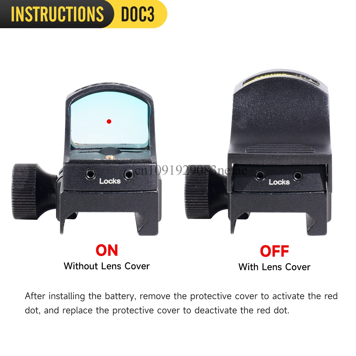 Gen III ريد دوت البصر التكتيكية الصيد Riflescope مضيئة التلقائي تعديل حساس للضوء الادسنس كوليماتور الملحقات #4