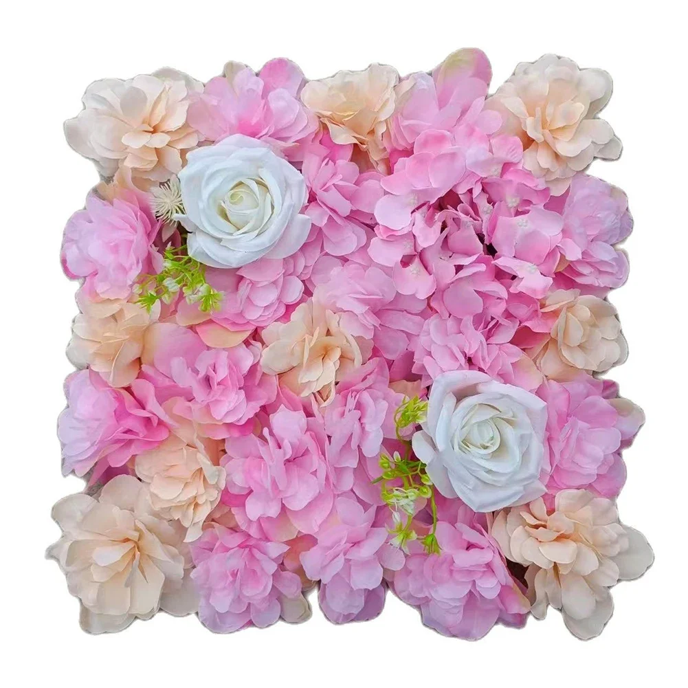 

Silk Rose Flowers 3D Backdrop Wall Wedding Decoration Artificial Flower Wall Panel For Home Decor Backdrops Baby Shower Decor