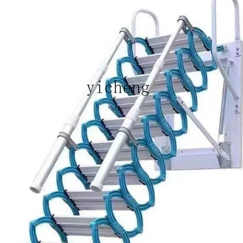 telescopic staircase wall-mounted household folding electric telescopic indoor and outdoor lifting telescopic ladder