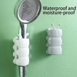 2Pcs Suction Cup Brackets Removable Silicone Shower Head Holder Wall Mount Hower Storage Shelf Rack Bathroom Supplies
