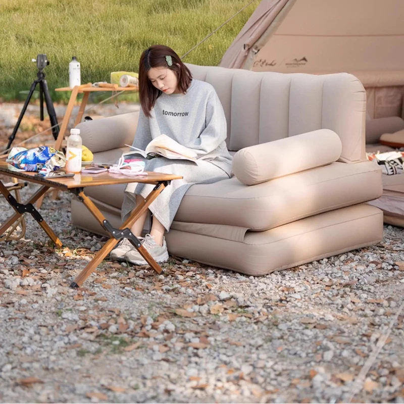 High-end Inflatable Inflatable Sofa Fully Automatic Portable Inflatable Folding Function Outdoor Furniture Opblaasbaar ZYCQSF