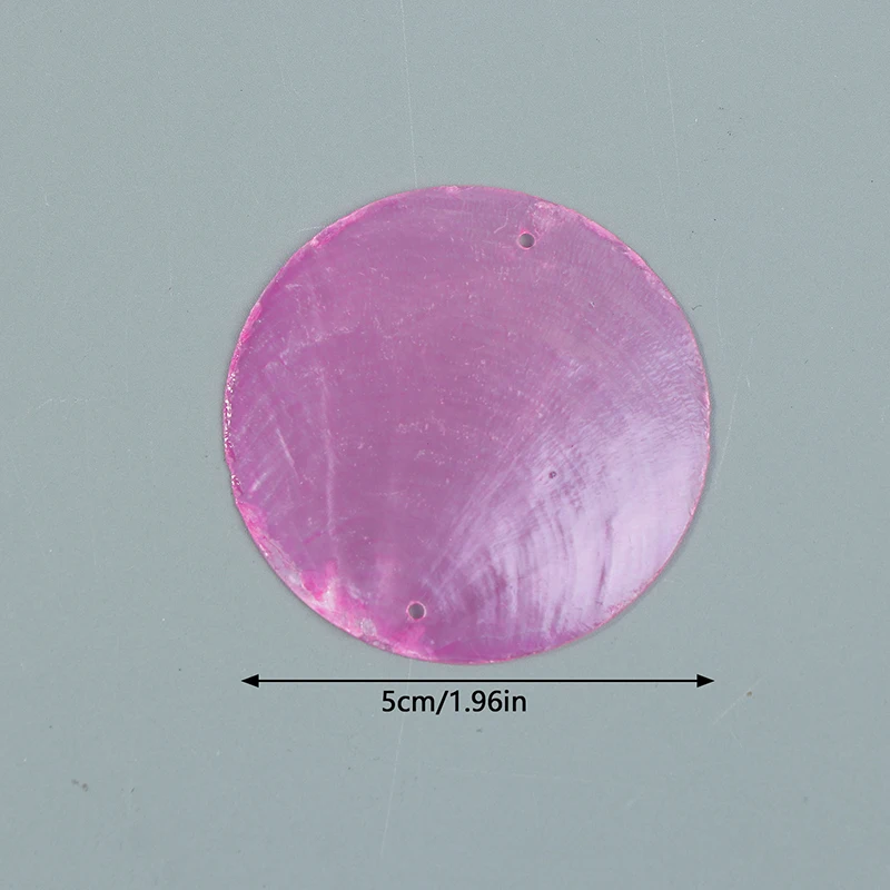 NEW 20PCS Natural Shell Round Slices Ornaments DIY Mirror Shells Material For Home Lamps Wind Chime Pendant Accessories Craft