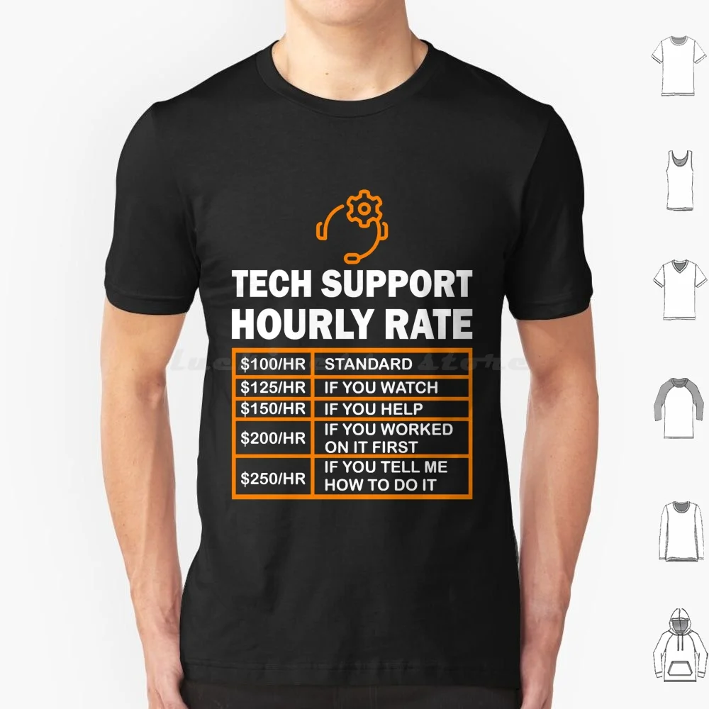 Tech Support Computer Nerd Geek Gift Essential T Shirt 6xl Cotton Cool Tee Tech Support Computer Nerd Geek Essential