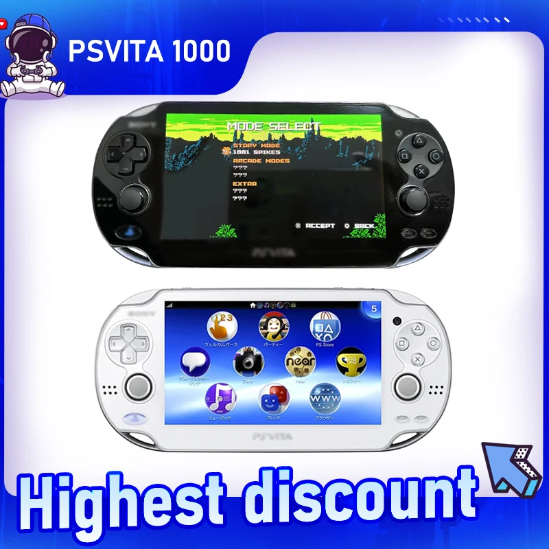 Original PSVITA 1000 / PSV1000 Handheld Game Console with 16GB / 32GB / 64GB / 128GB Memory Card and Free Games / Rich Colors