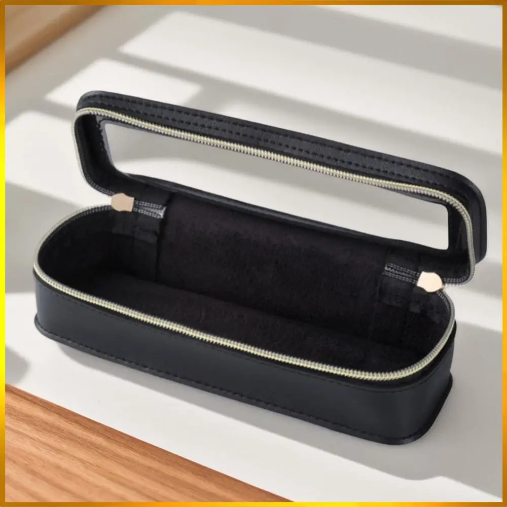 

Women PU Makeup Brush Bag Makeup Storage Bag Transparent Travel Wash Bag Dual Zipper Makeup Brush Holder Bag Travel Cosmetic Bag