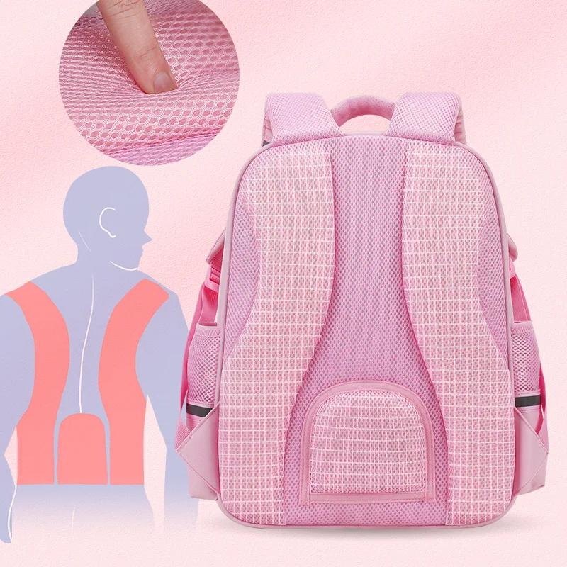 Mochilas escolares impermeables para niños y niñas, mochila ortopédica para libros, Mochilas escolares de primaria, novedad de 2024