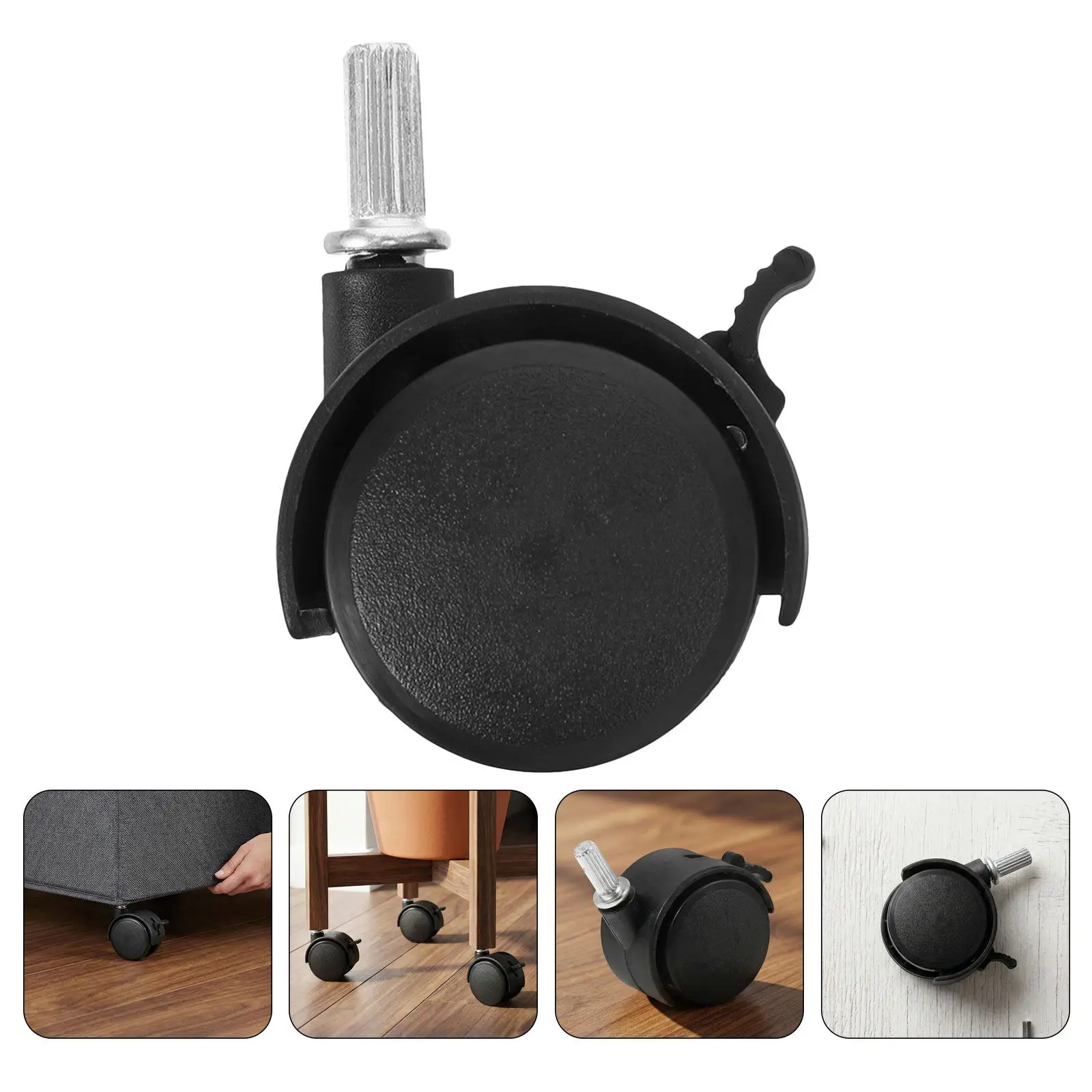 8Pcs Plastic Caster Wheels Small for Laundry Rack Clothes Hanger Rack Rolling Cart Replacement Universal Swivel Wheels with
