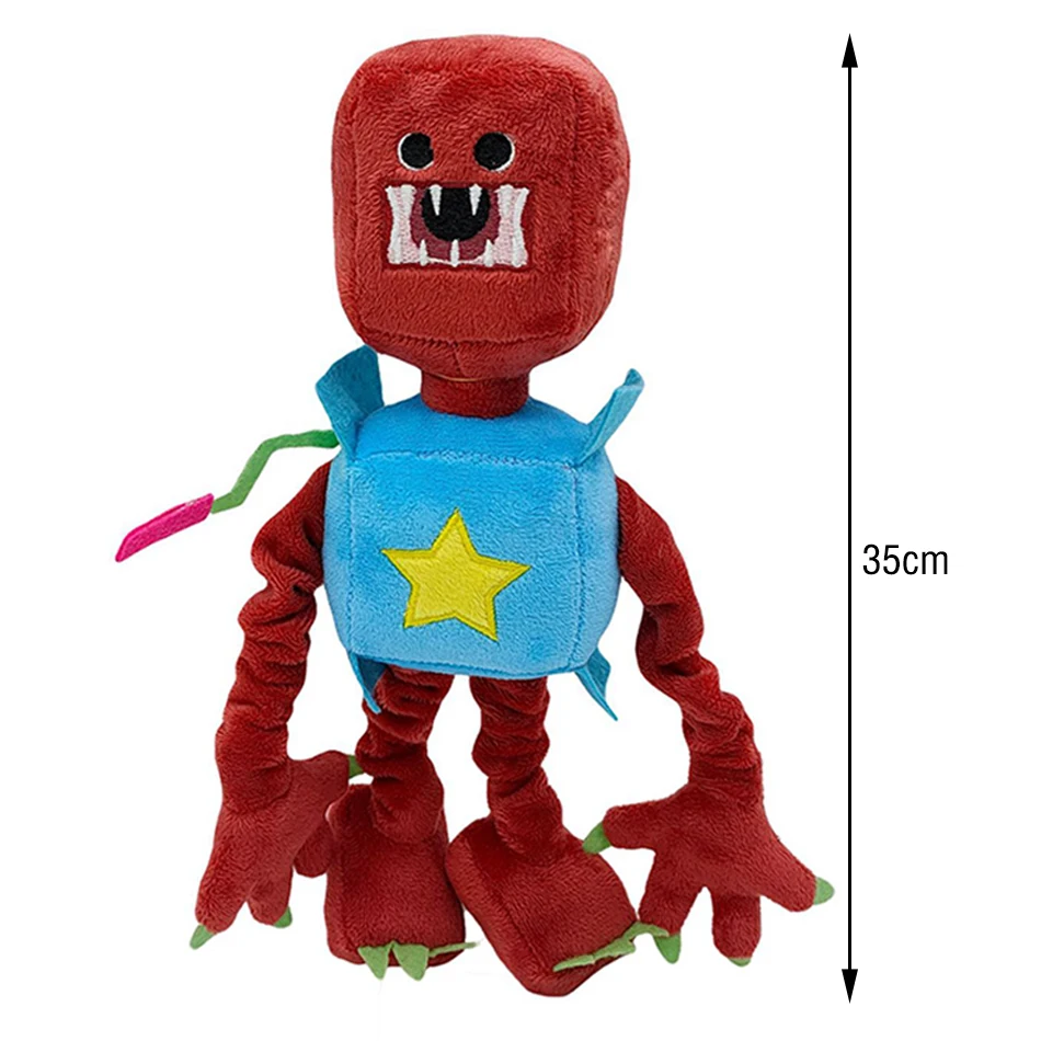 New 35cm Boxy Boo Toy Plush Cartoon Game Role Peripheral Dolls Red Robot Filled Doll Holiday Gift Children Birthday Gift