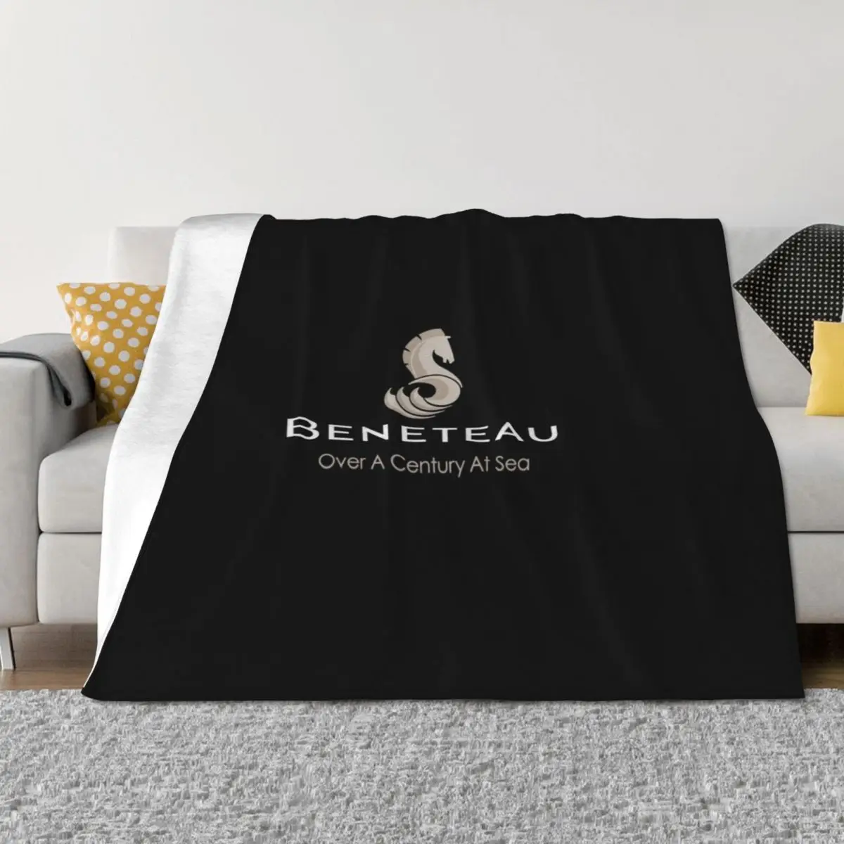 

Beneteau Sailboat Logo Throw Blanket heavy to sleep Shaggy sofa bed Blankets Sofas Of Decoration Blankets