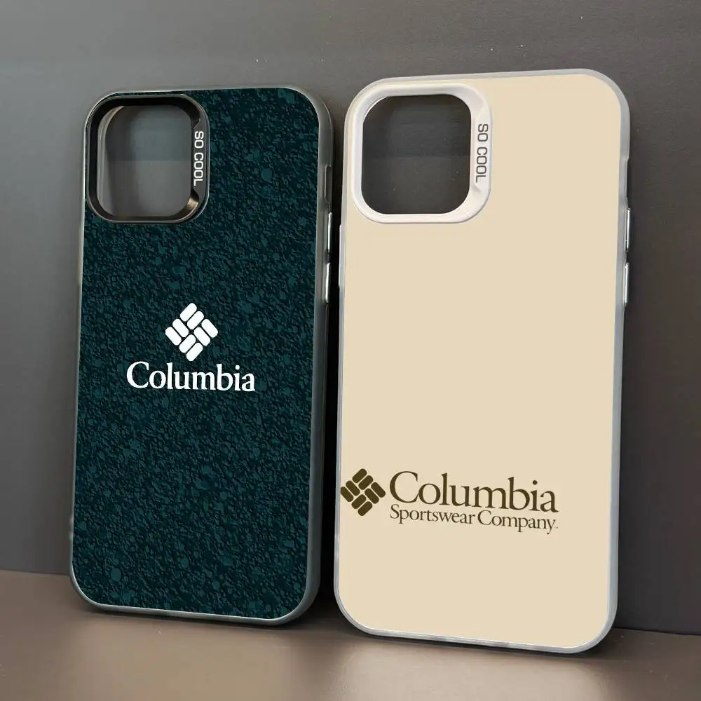 ملابس رياضية C-columbia-es جراب هاتف لابل 11 12 13 14 15 16Pro Max Plus حماية تصفيح جراب هاتف متقدم
