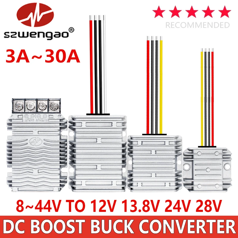 Boost Buck Converter 12V 24V 36V to 12V 13.8V 19V 24V 28V Step-Up-Down Power Supply 3A 5A 6A 010A 20A 30A Regulator Stabilizer