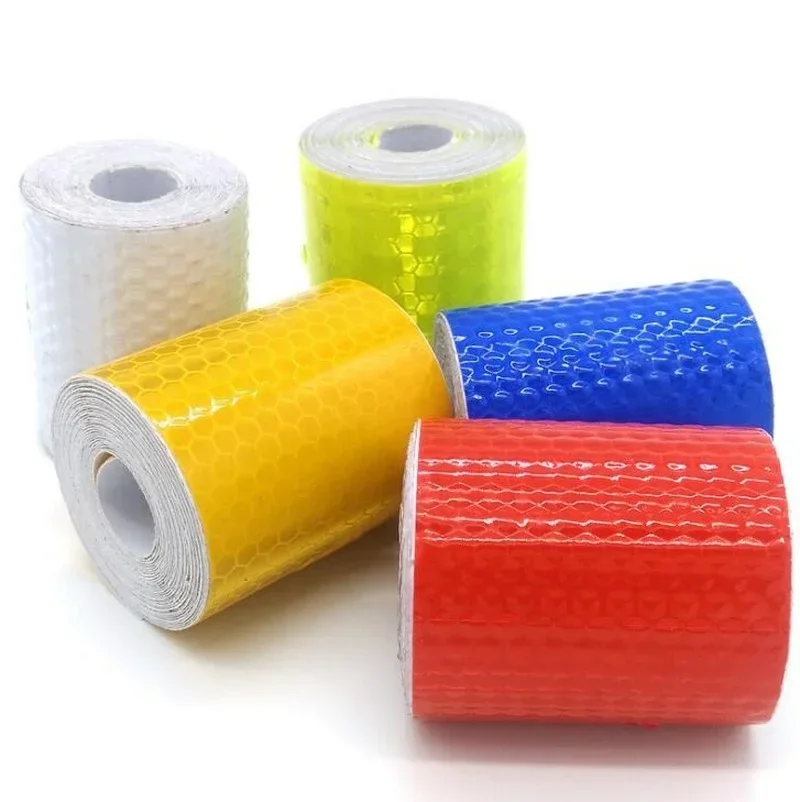 5cmx3m Reflective Material Tape Sticker Safety Warning Tape Reflective Film Car Stickers Reflective Tape 3m