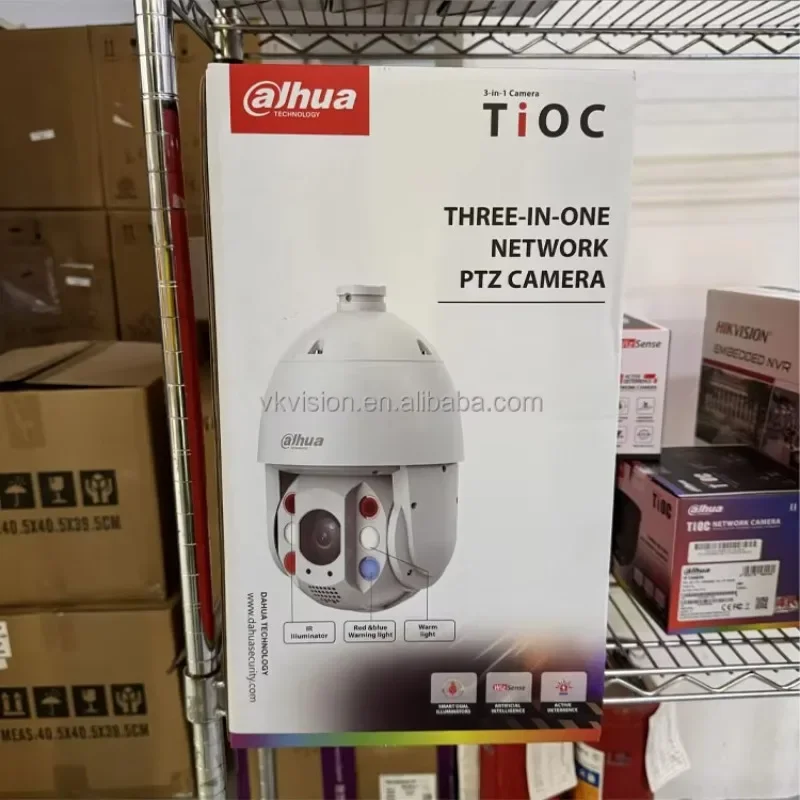 

8MP+4MP 10x Starlight TiOC Active Deterrence Smart Dual Light CCTV Panoramic PTZ Camera SDT3E410-8P-MB-A-PV1