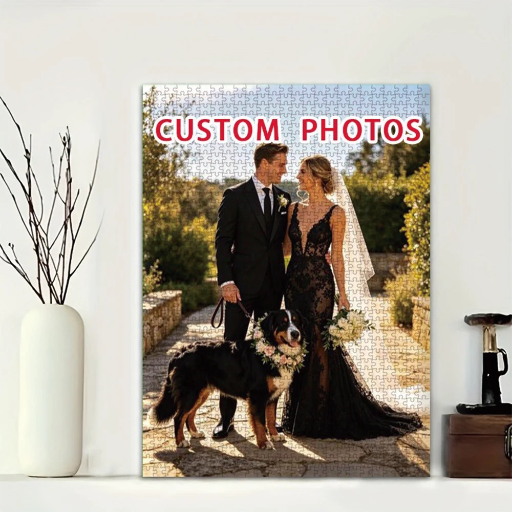 35/300/500/1001pcs Personalized Custom Photo Puzzle Family Photos Customize Your Puzzle To Create An One-Of-A-Kind Present.