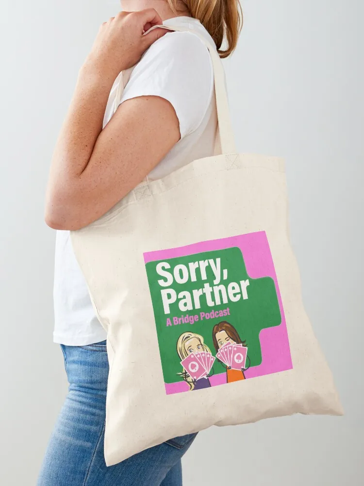 

Sorry, Partner Tote Bag shopping bag logo cute tote bag Canvas shoulder canvas shopping