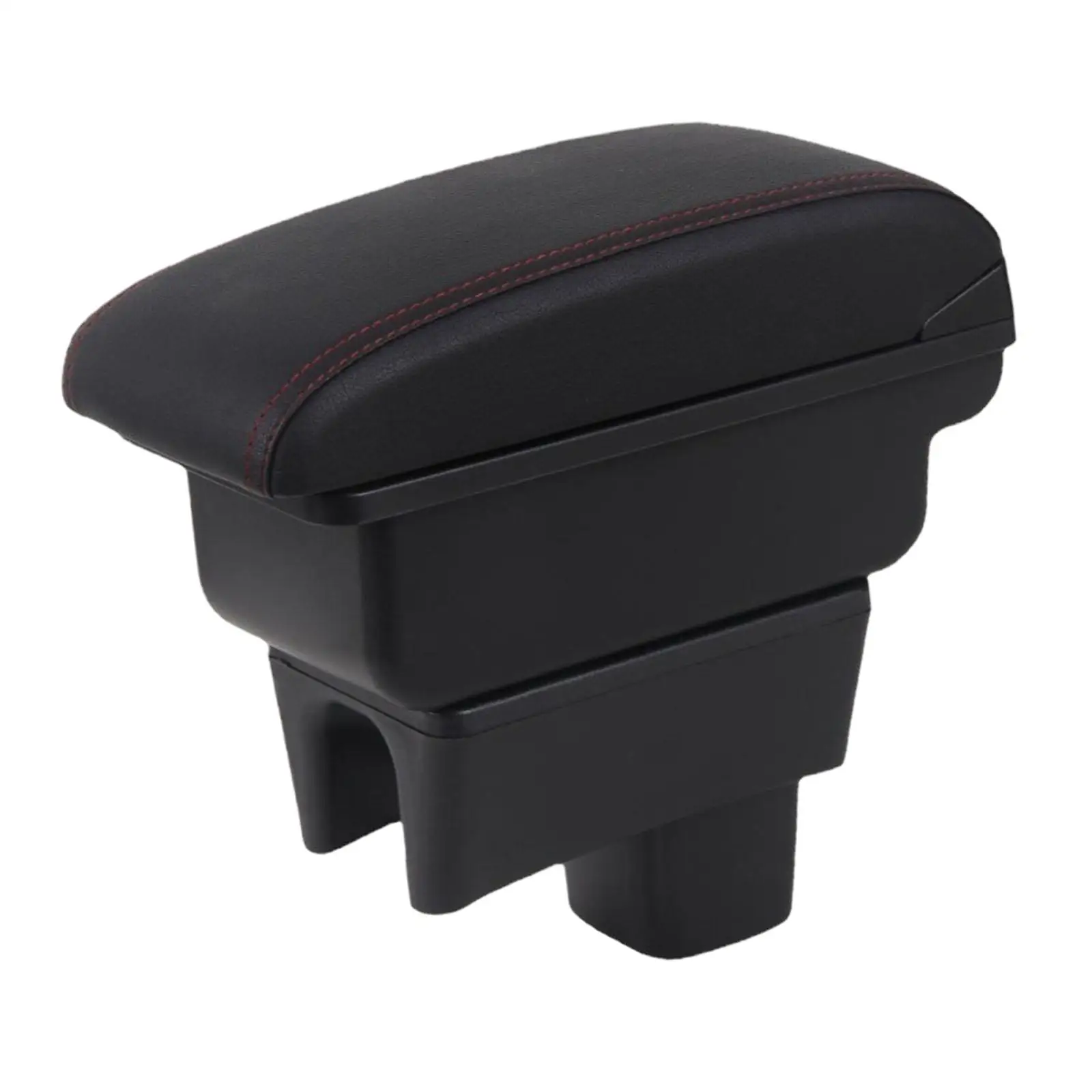Adjustable Car Armrest Box Leather Organizer Large Capacity Seat Gap Filler for Car Interior Access